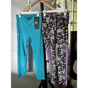 NWT LOT OF 2 UNDER ARMOUR WOMEN ACTIVE LEGGINGS PANTS SMALL S